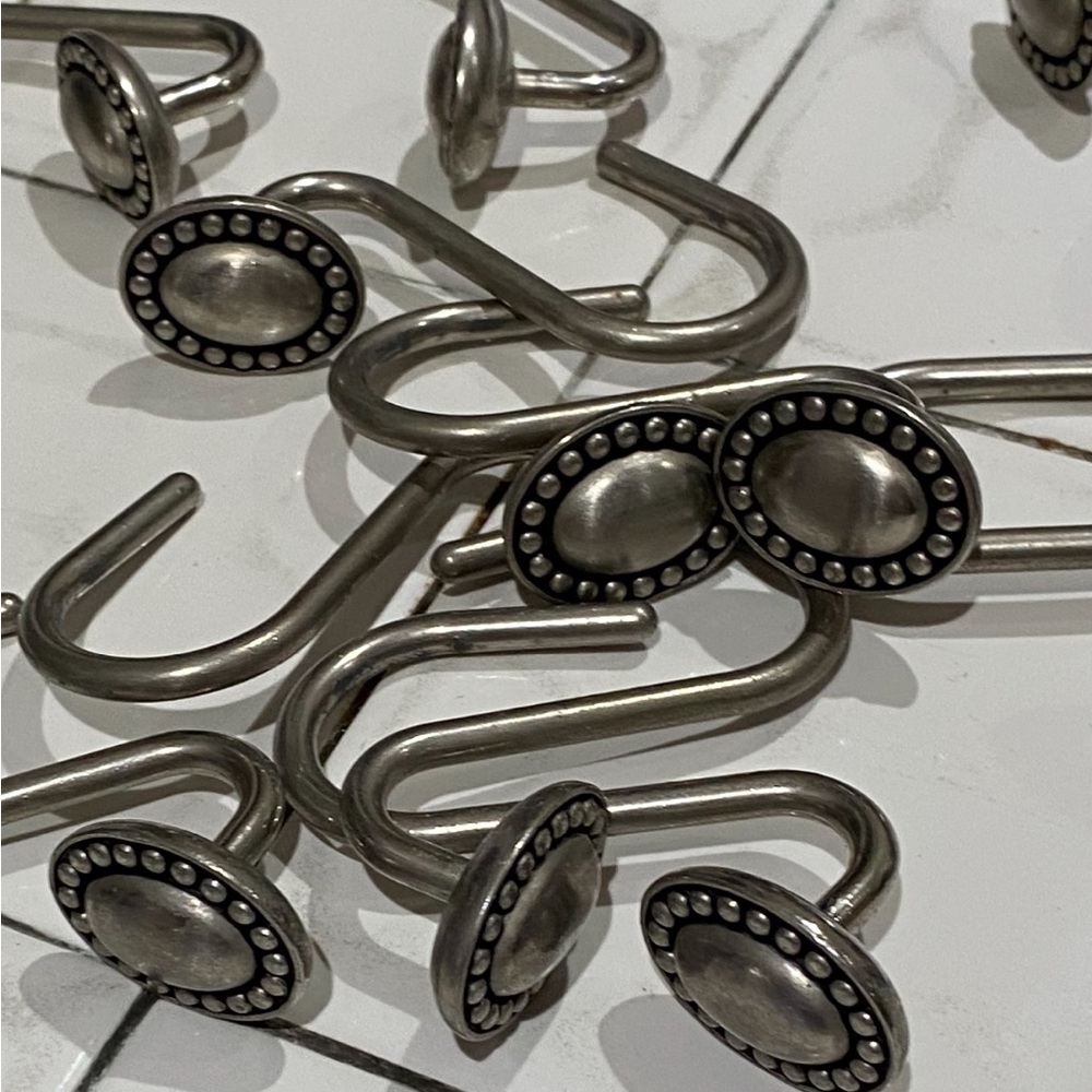 Pottery Barn vintage Metal S-Shaped shower curtain Hooks